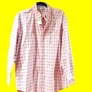 Old Navy Collection shirt light pink with gray stripes medium nwt